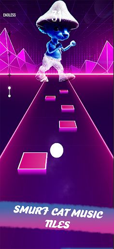 Smurf Cat Music Tiles Hop - Screenshot 2