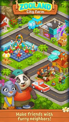 Farm Zoo Happy Day in Pet City - Screenshot 1