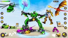 Heli Robot Car Game:Robot Game - Screenshot 3