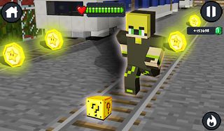 Subway Craft Cat SuperHero Run - Screenshot 1