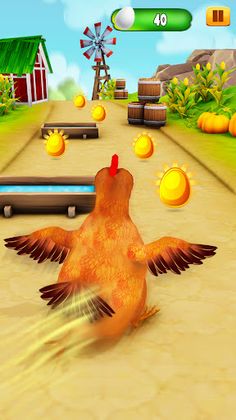 Crazy Chicken Runner Games 3D - Screenshot 3