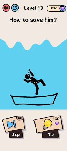 Draw To Save: Stickman Puzzle - Screenshot 2