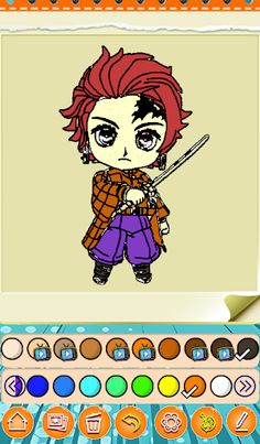 Demon Slayer Coloring Book! - Screenshot 4