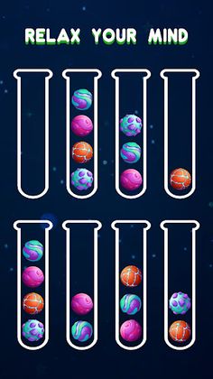Glaxy Ball Sort Puzzle Game - Screenshot 3