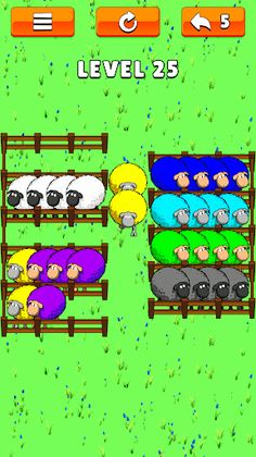 Sheep Sorting Puzzle - Screenshot 1