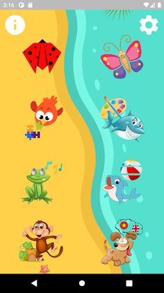 Bé Xếp Hình Tô Màu  Học & Chơi - Screenshot 2