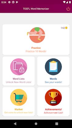 TOEFL Word Memorizer - Screenshot 1