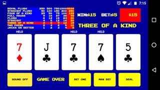 Jacks or Better Video Poker - Screenshot 1