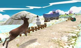 Temple Deer Snowy Run - Screenshot 1