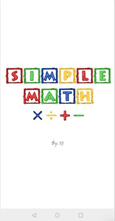 SImple Math - Screenshot 1