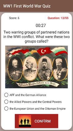 WW1 First World War Quiz - Screenshot 4