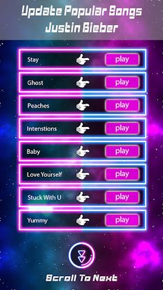 Justin Bieber Piano Tiles Game - Screenshot 1