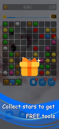 Color Lines - Match Five tiles - Screenshot 2