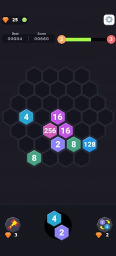 Hexa 2048 - Lucky Puzzle - Screenshot 2