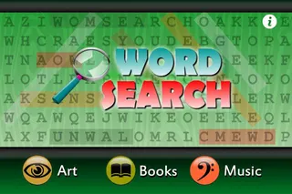 Word Search Art, Books, Music - Screenshot 2