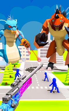 Giant Monster Sniper Wars - Screenshot 2