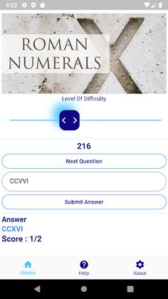 Roman Numerals - Screenshot 1