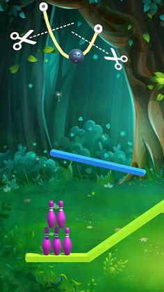 Cut Rope Bowling - Screenshot 2