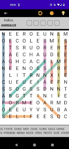 Mots Mêlés Français - Screenshot 1