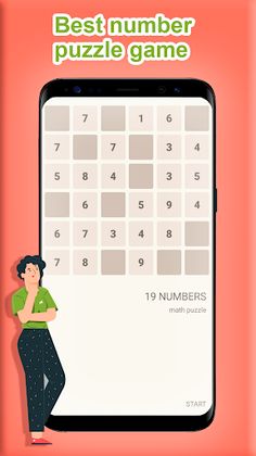 19 numbers. Math puzzle - Screenshot 1