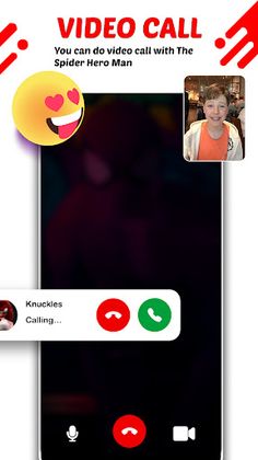 Spider video call & Play Games - Screenshot 1