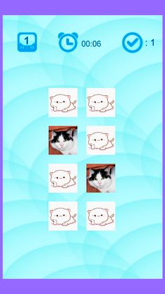 Cats Memory Match - Screenshot 1