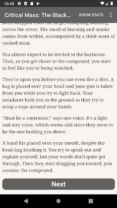 Critical Mass: The Black Vein - Screenshot 3