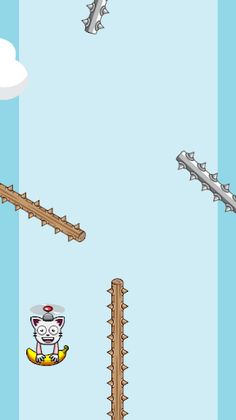 Banana Copter Swing - Tap Game - Screenshot 1