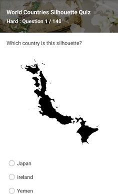 World Countries Silhouette Qui - Screenshot 4