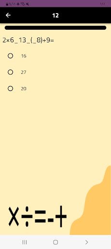 اسئلة رياضيات ~لعبة الرياضيات - Screenshot 4