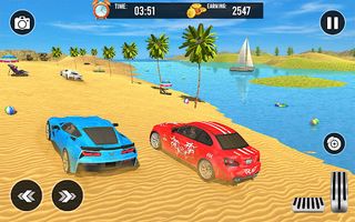 Crazy Car Water Surfing Games - Screenshot 1