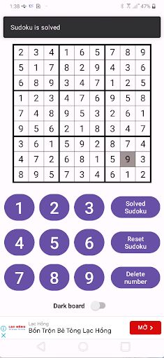 Solved Sudoku - Screenshot 3
