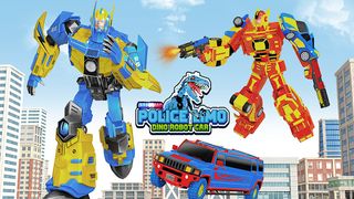 Limo Car Dino Robot Car Game - Screenshot 3