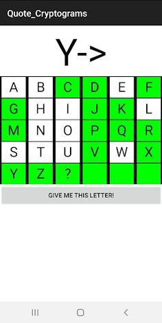 Quote Cryptograms - Screenshot 1