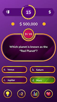 Trivia - Millionaire Quiz Game - Screenshot 1