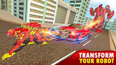 Grand Flying Robot Car Game 3D - Screenshot 3