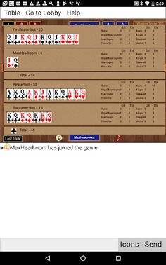SHGPinochle - Screenshot 4