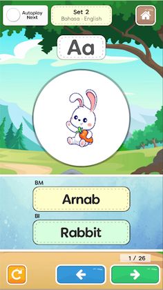 Belajar ABC 123 Dwibahasa Pro - Screenshot 1