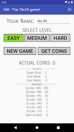 100 - The 10x10 Game! - Screenshot 1