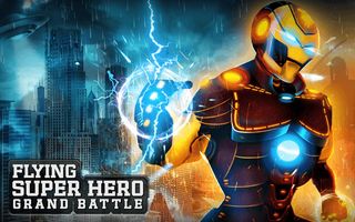 Flying Superhero GrandCity War - Screenshot 1