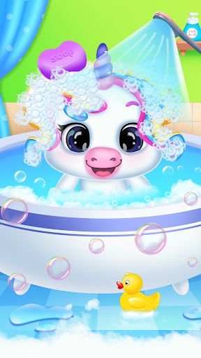 unicorn bath game - Screenshot 2