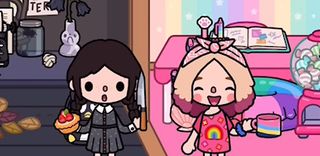 Toca Wednesday Boca Coloring - Screenshot 1