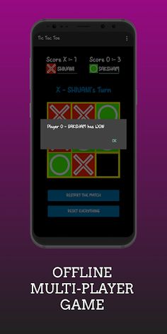 Tic Tac Toe - Dark Theme - Screenshot 2