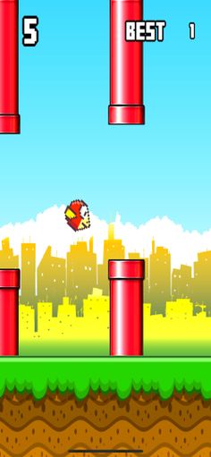 Jumpy Red Bird: Tube Hopper - Screenshot 3