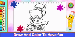 coloring wolfo book - Screenshot 1