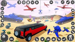 Flying Limo Car Robot Games - Screenshot 1