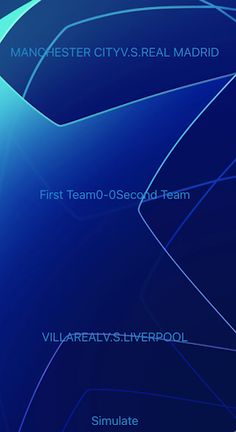 UCL Final Score Simulator - Screenshot 1