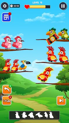 Bird Sort: Sorting Bird Games - Screenshot 1