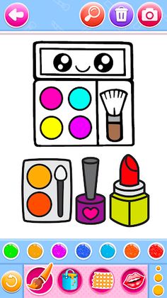 Beauty MakeUp Coloring Book - Screenshot 3