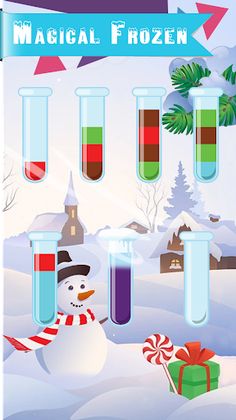 Water Color Sort Puzzle Frozen - Screenshot 3